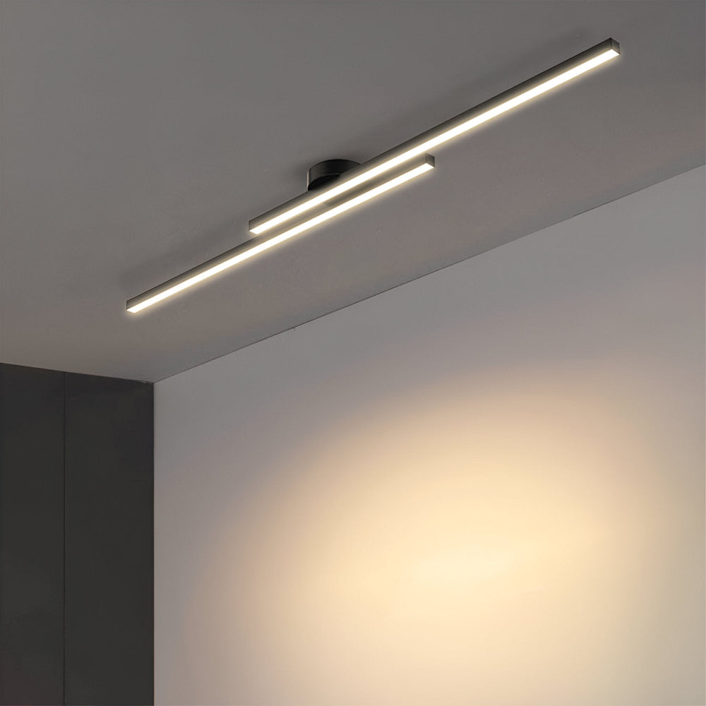 Klassisch Aluminium Semi Flush LED Deckenleuchte für das Wohnzimmers
