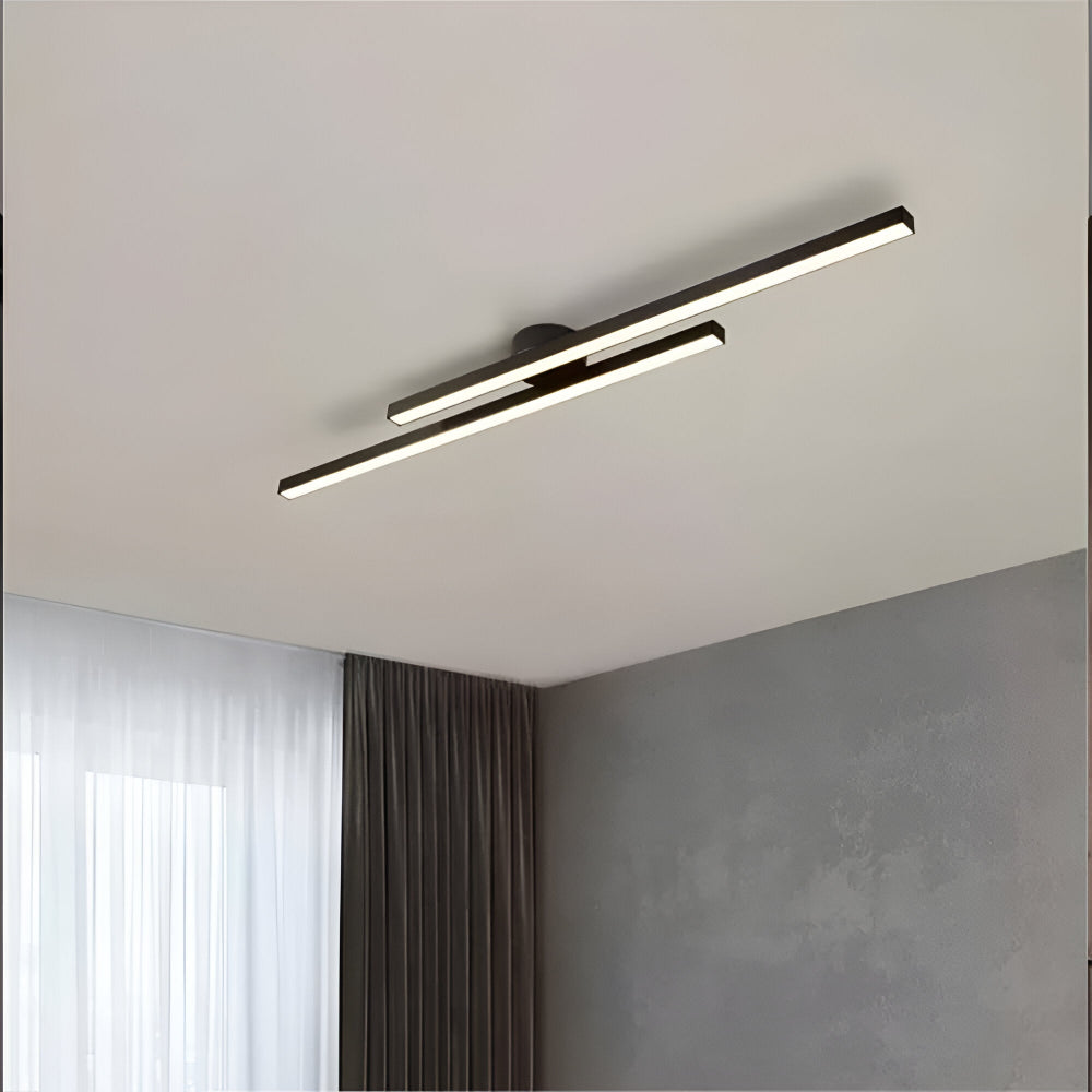 Klassisch Aluminium Semi Flush LED Deckenleuchte für das Wohnzimmers