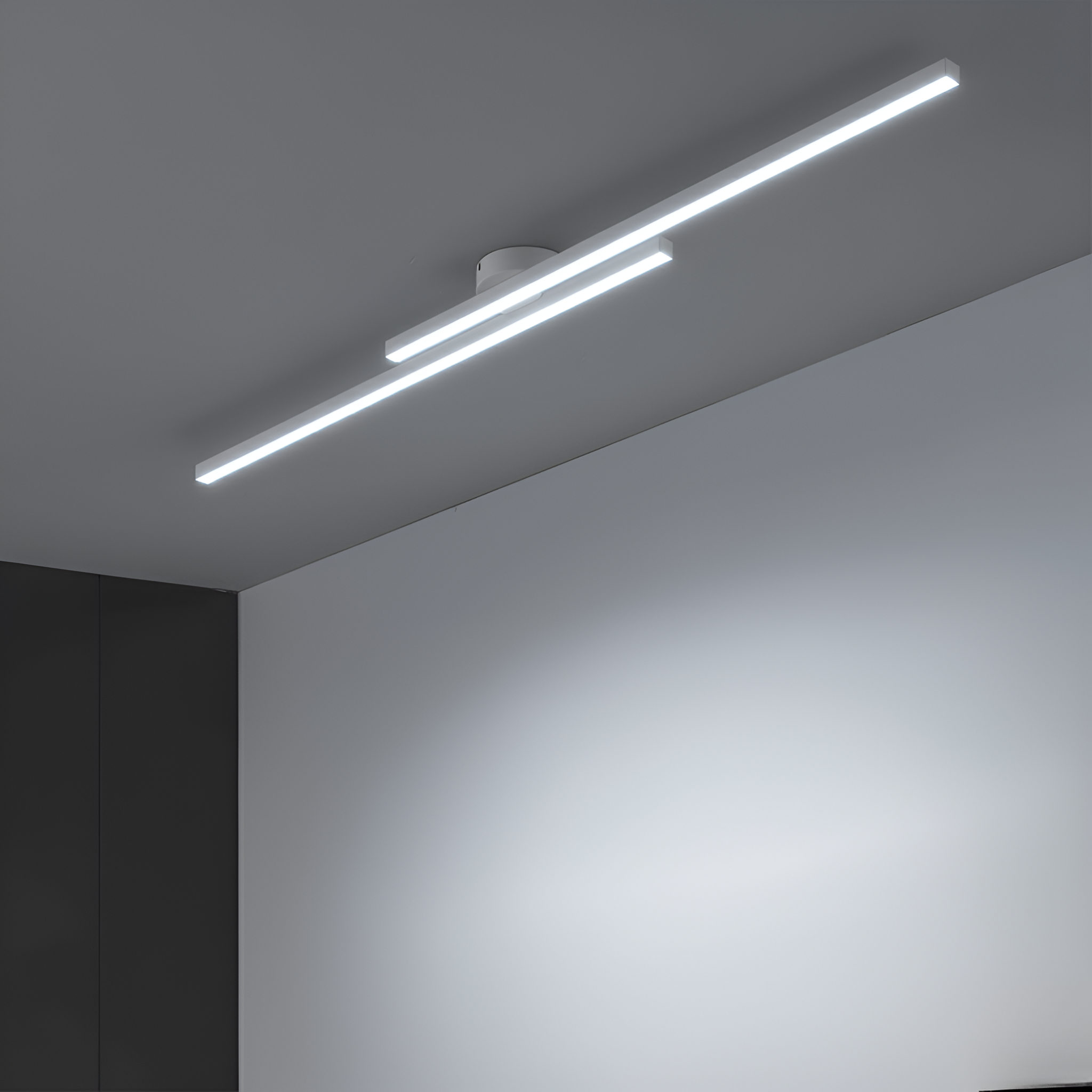 Klassisch Aluminium Semi Flush LED Deckenleuchte für das Wohnzimmers