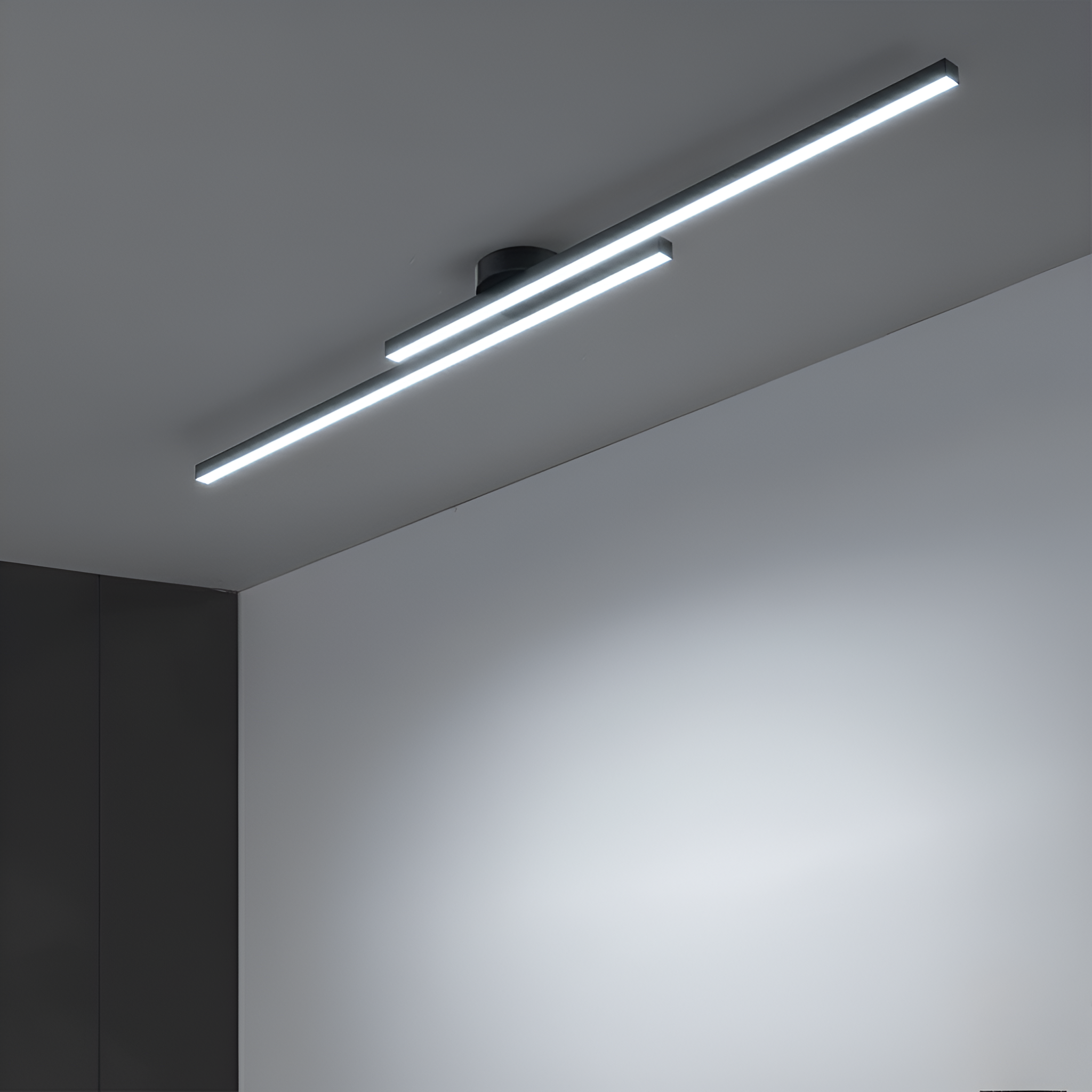 Klassisch Aluminium Semi Flush LED Deckenleuchte für das Wohnzimmers