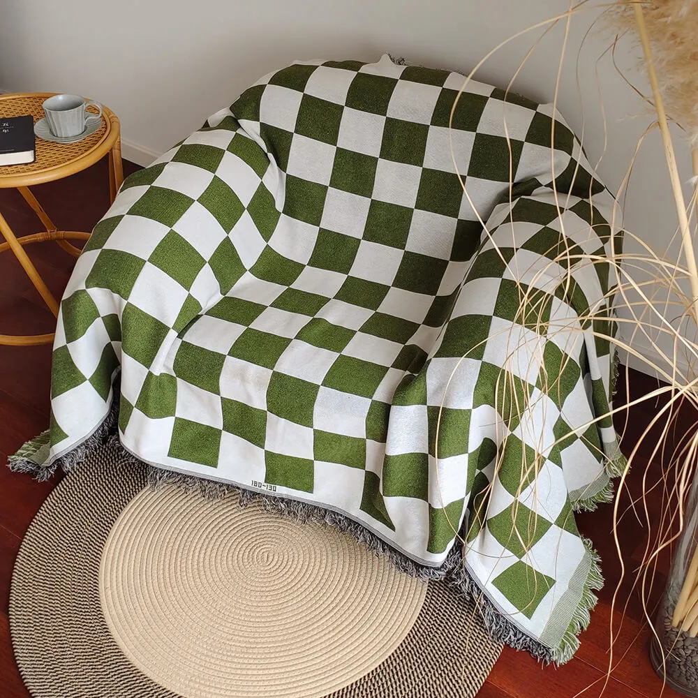 Klassische Karierte Picknickdecke 130x180cm - Weiches Mikrofasermaterial für Outdoor und Zuhause
