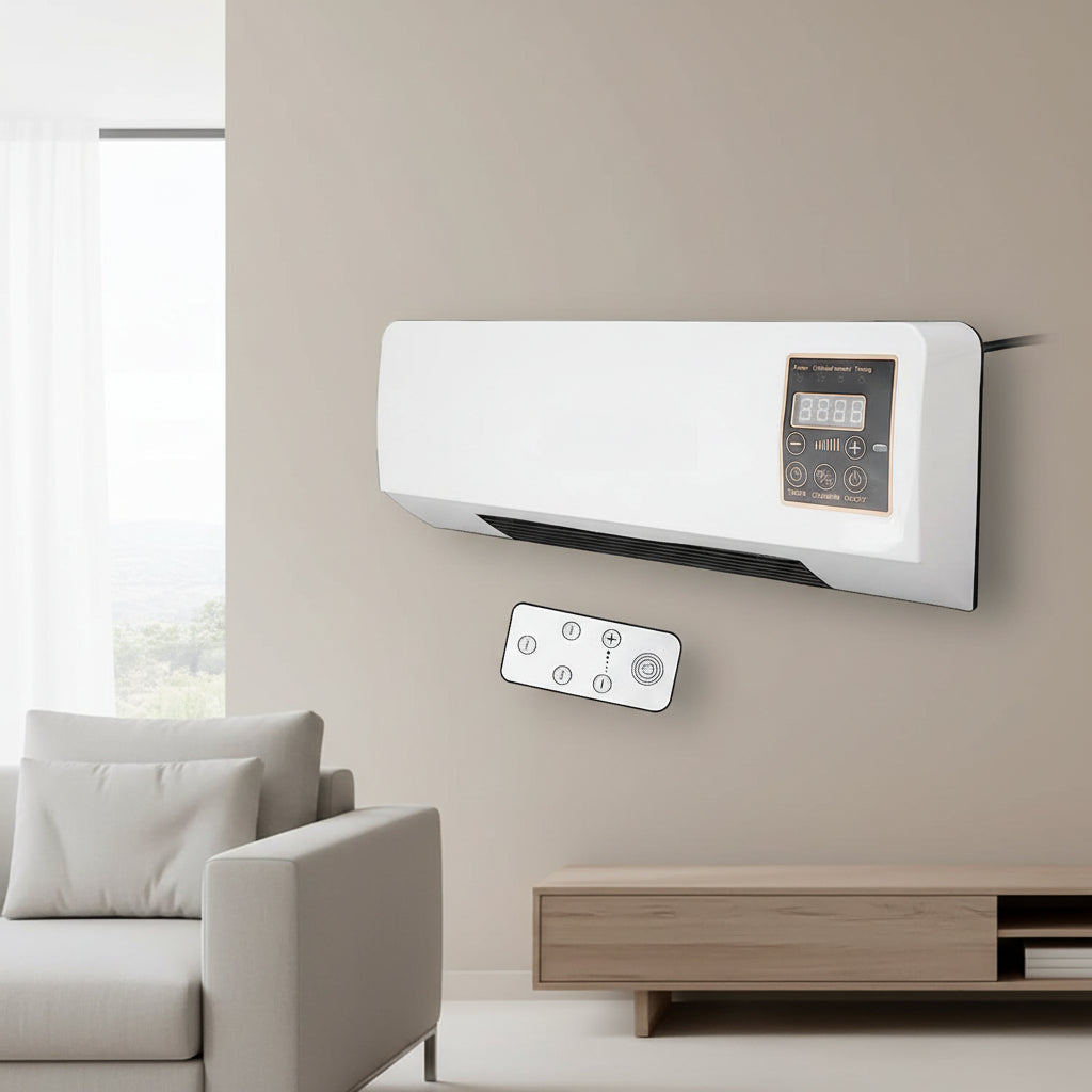 Kompakte Wandklimaanlage 4-in-1 – Weiße Klimaanlage ohne Außengerät für ganzjährigen Komfort 1