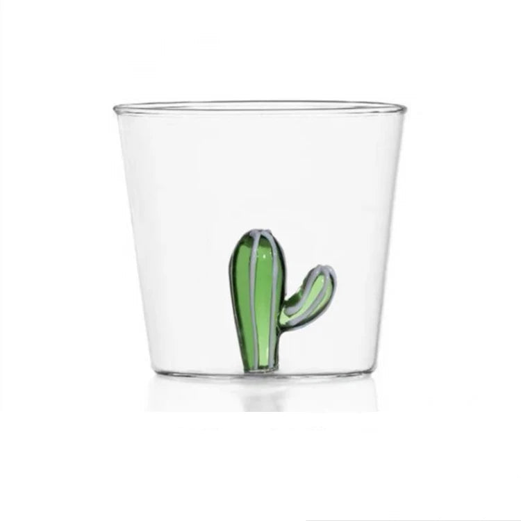 Kreative 3D Glas Tasse - Handgefertigte Tier- und Pflanzenform für Kaffee und Milch 11