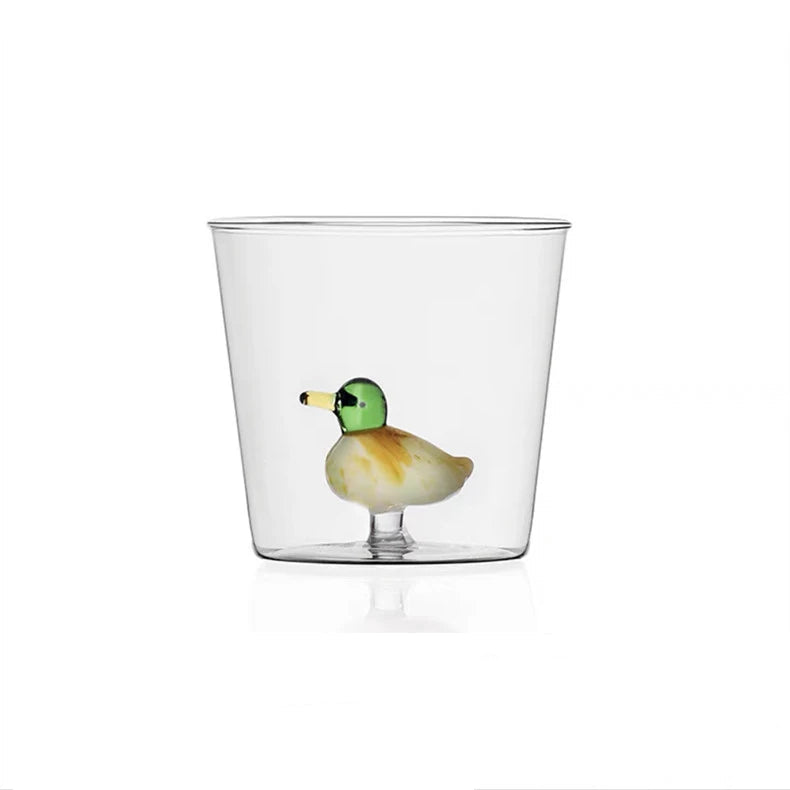 Kreative 3D Glas Tasse - Handgefertigte Tier- und Pflanzenform für Kaffee und Milch 6