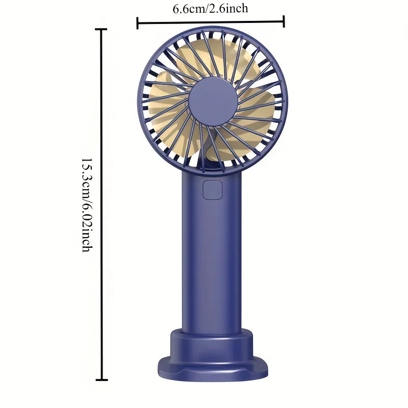 Leiser Tragbarer USB-Handventilator 100x200 mm – ABS-Kunststoff in Weiß für Büro und Reisen 5