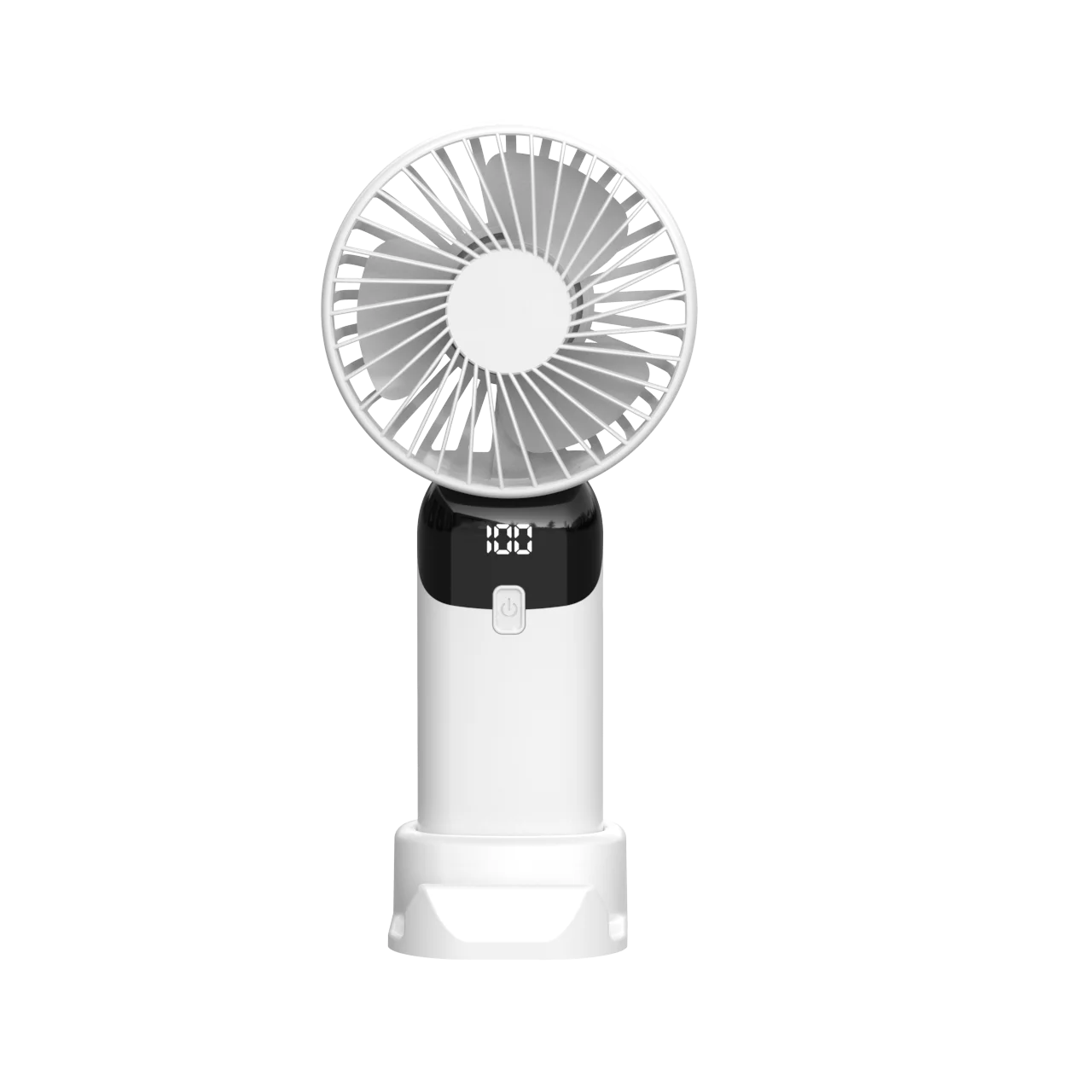 Leiser Tragbarer USB-Handventilator 100x200 mm – ABS-Kunststoff in Weiß für Büro und Reisen 8