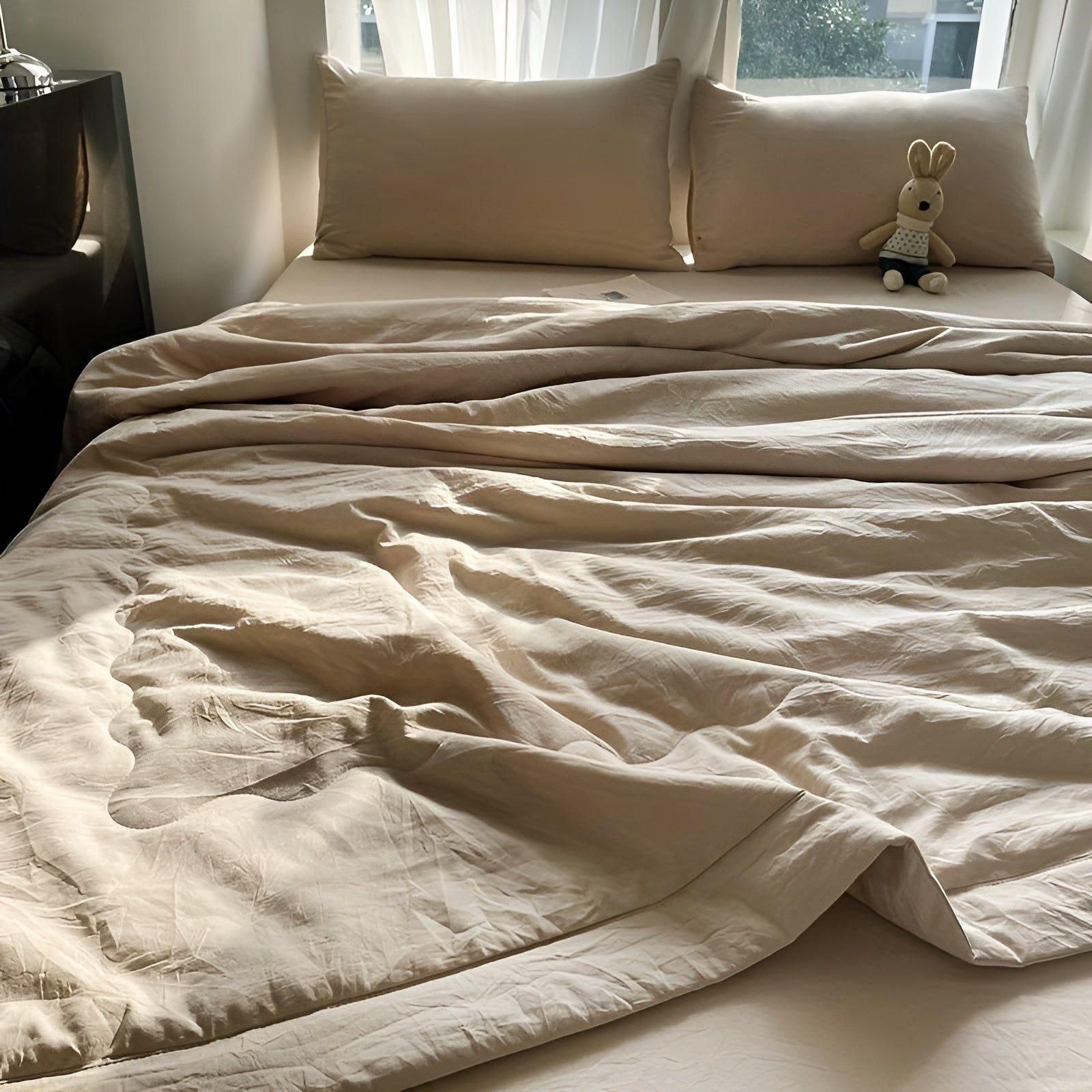 Lina Leichte Sommerdecke | Atmungsaktives Polyester, Elegant 0