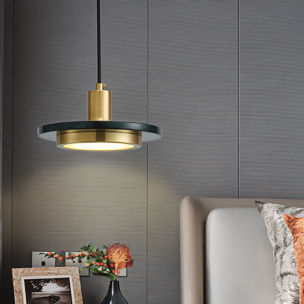 LuMetal Pendelleuchte - Single Head Layered Runde LED Hängelampe