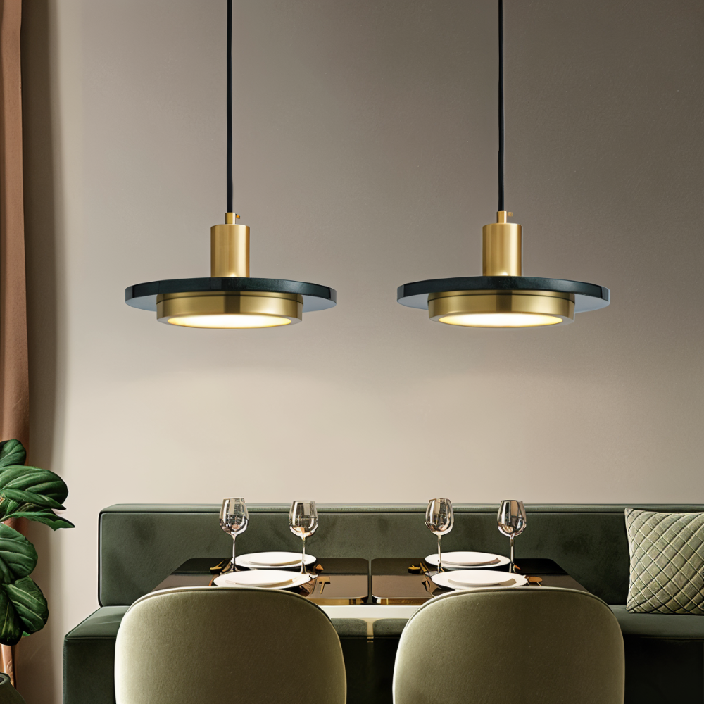 LuMetal Pendelleuchte - Single Head Layered Runde LED Hängelampe