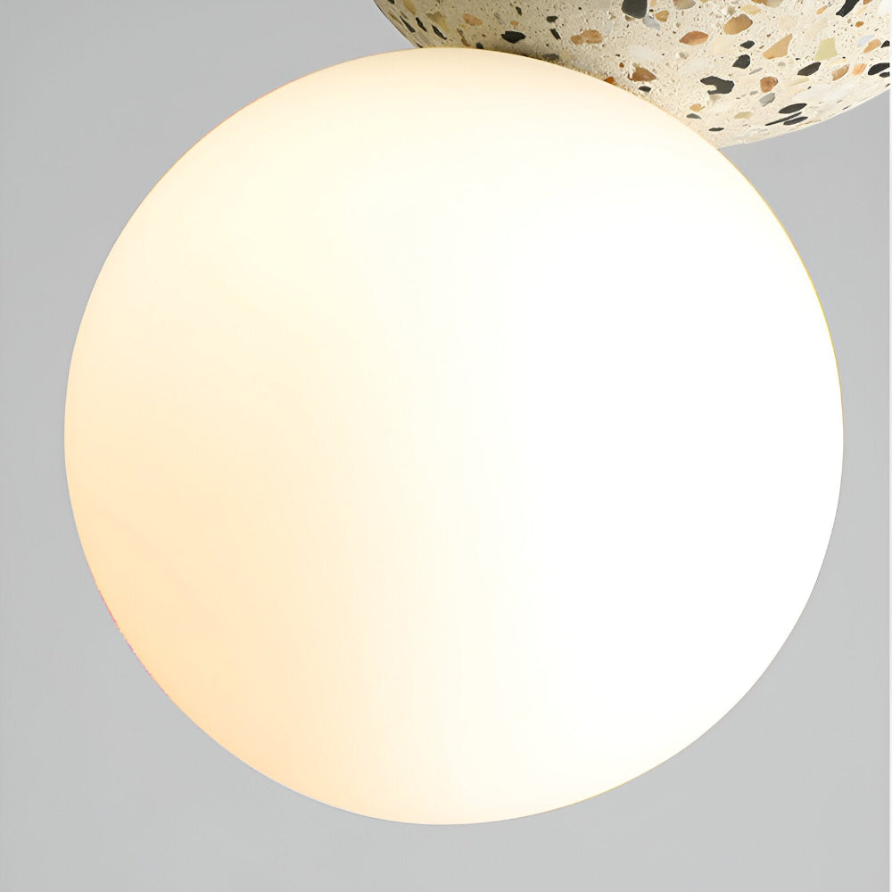 LumeGlobe Pendelleuchte - Doppelkugel Pendelleuchte für den Esstisch - Glas Hängekugel Lampe