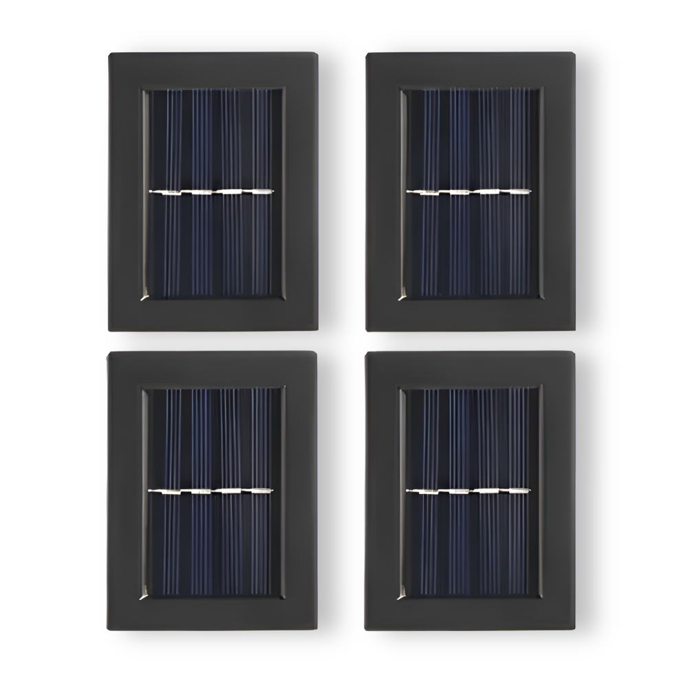 LumiSun Solar-Wandleuchte - Solarbetriebene Außenlampe mit Zwei Strahlen