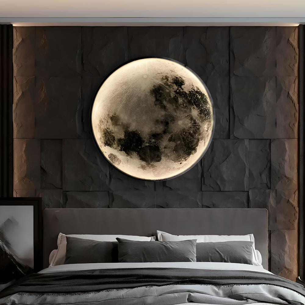 Lunar 3D-Mond-Wandleuchte - Einstellbare & Dimmbare Mond-Wandleuchte