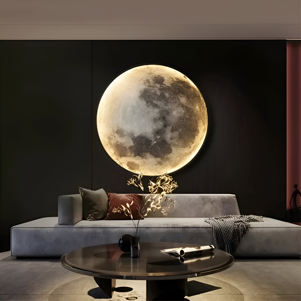 Lunar 3D-Mond-Wandleuchte - Einstellbare & Dimmbare Mond-Wandleuchte