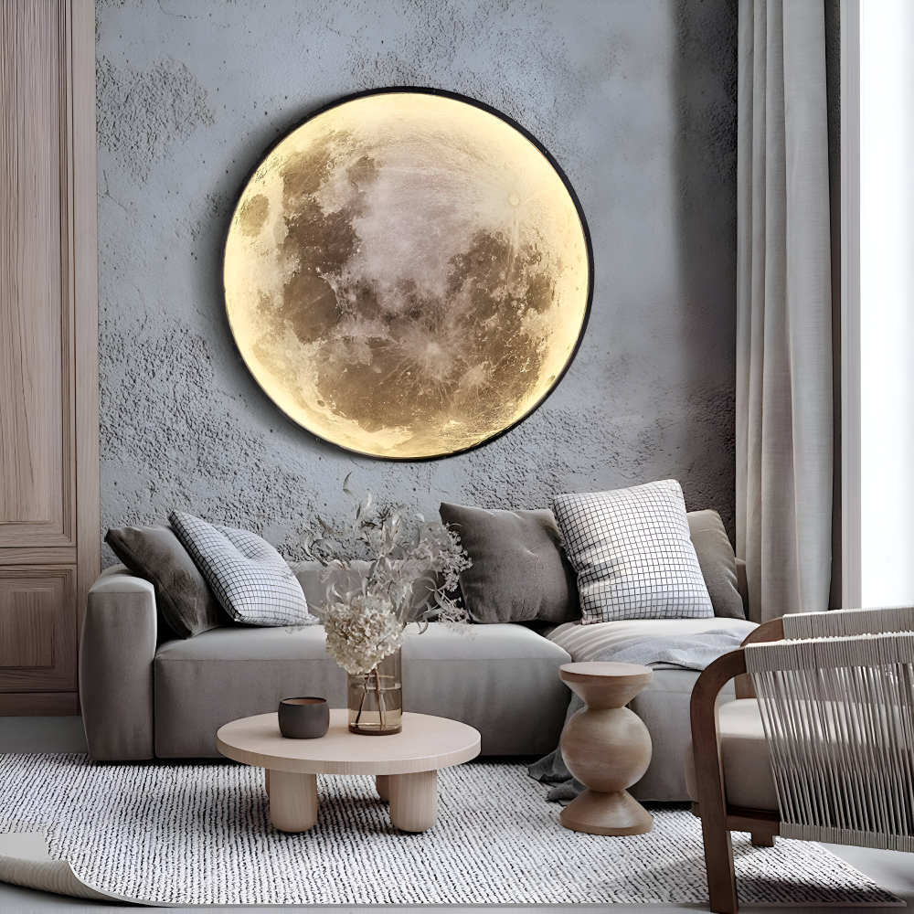 Lunar 3D-Mond-Wandleuchte - Einstellbare & Dimmbare Mond-Wandleuchte