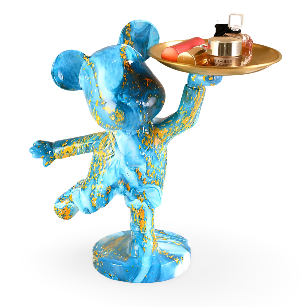 Luxe Bear - Multifunktionale Handgefertigte Kunstharzfigur und Organizer