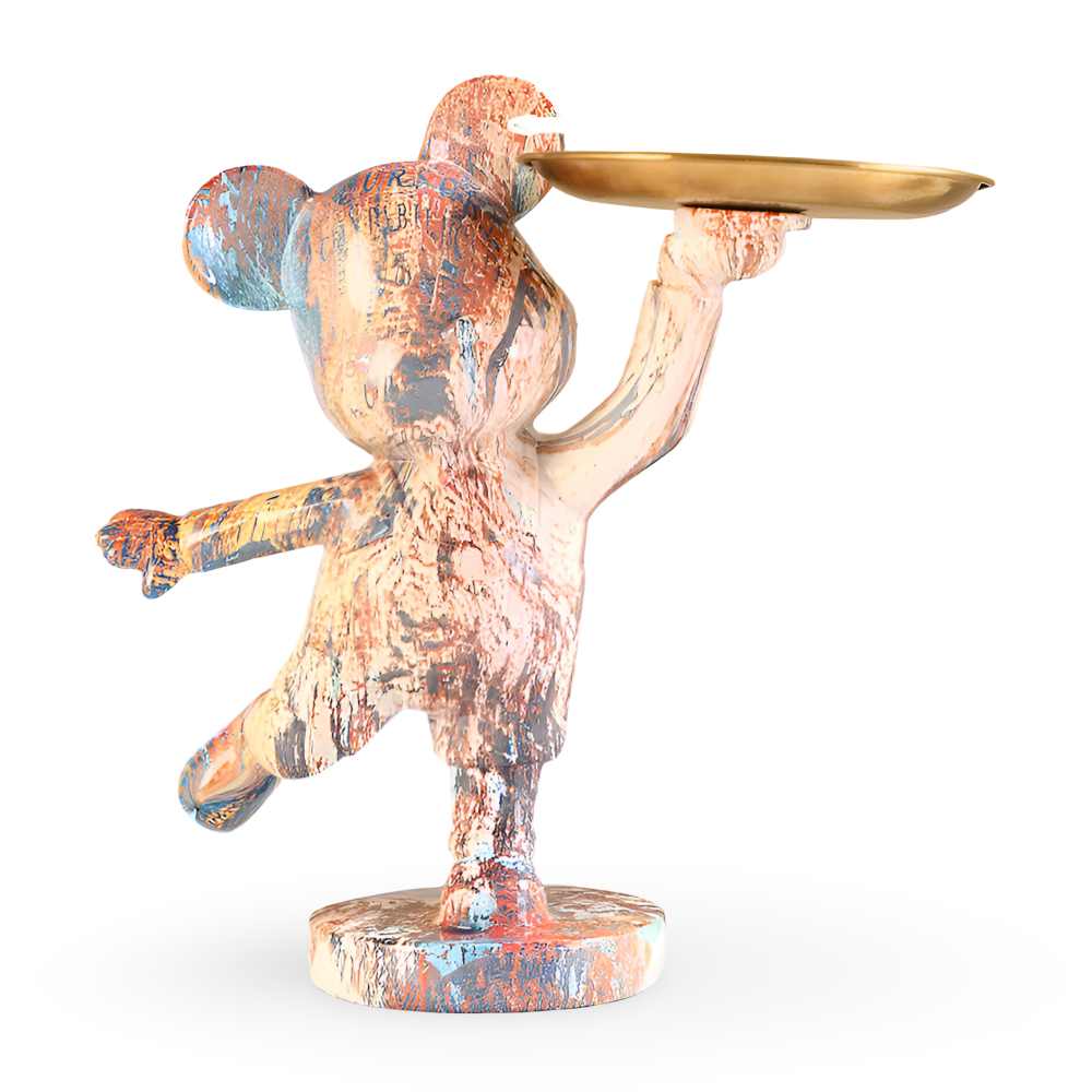 Luxe Bear - Multifunktionale Handgefertigte Kunstharzfigur und Organizer