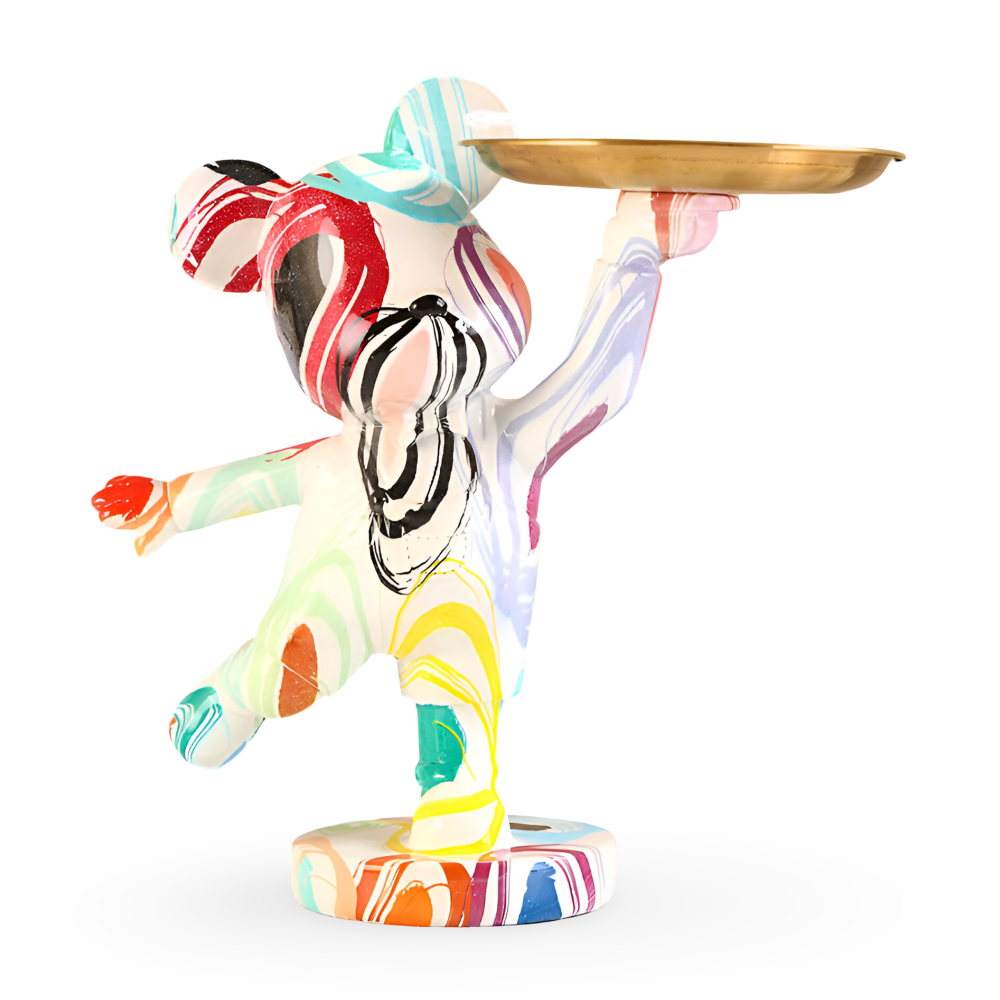 Luxe Bear - Multifunktionale Handgefertigte Kunstharzfigur und Organizer