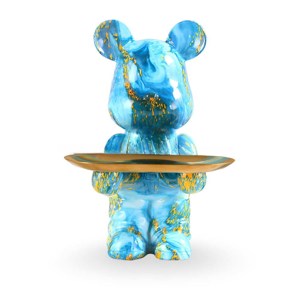 Luxe Bear - Multifunktionale Handgefertigte Kunstharzfigur und Organizer