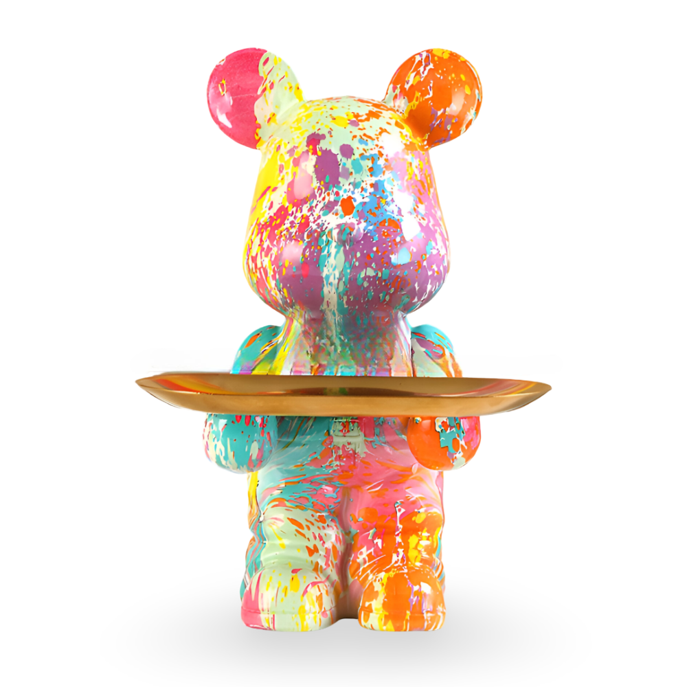 Luxe Bear - Multifunktionale Handgefertigte Kunstharzfigur und Organizer