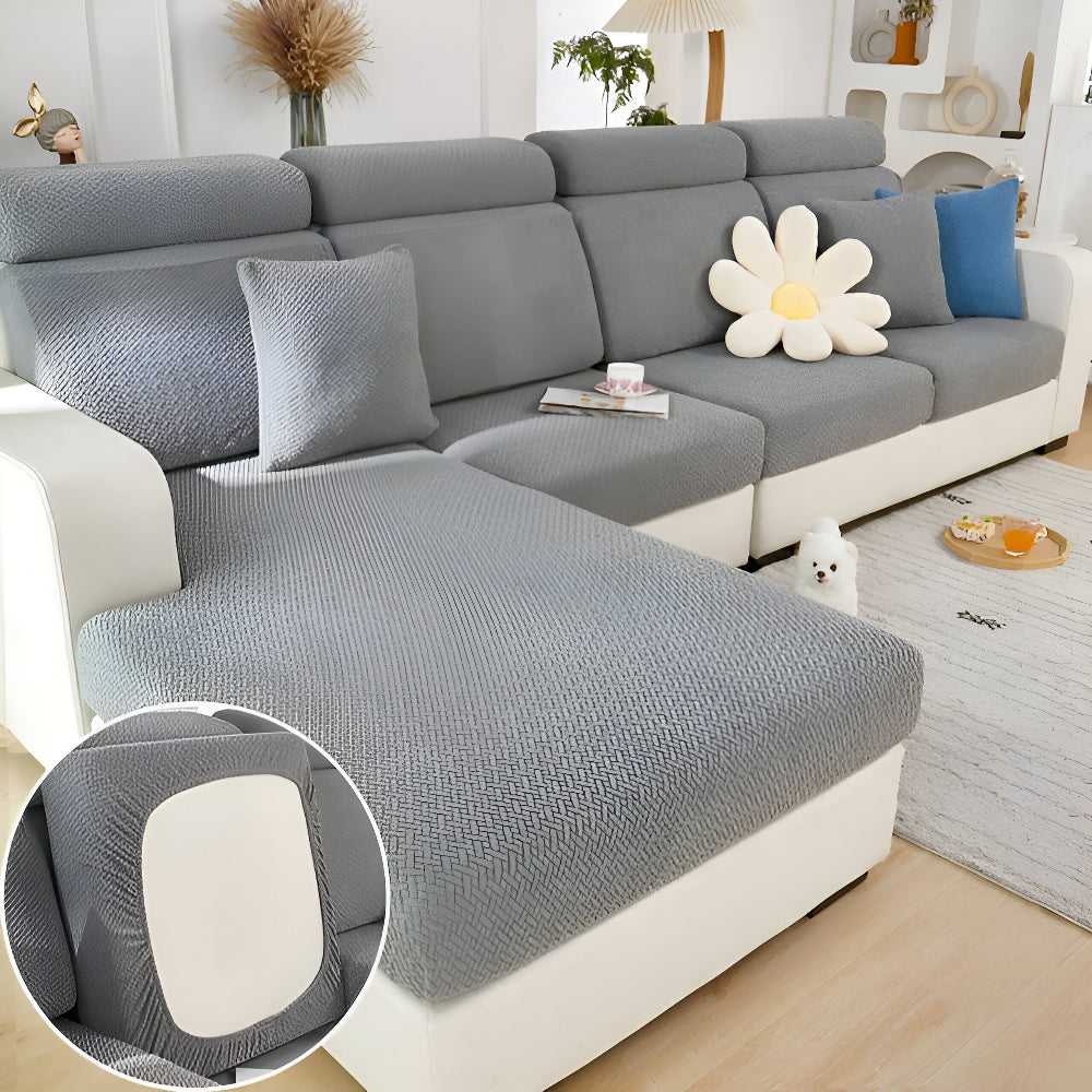 LuxeGuard Sofabezug - 360° Vollschutz-Kissenüberzug