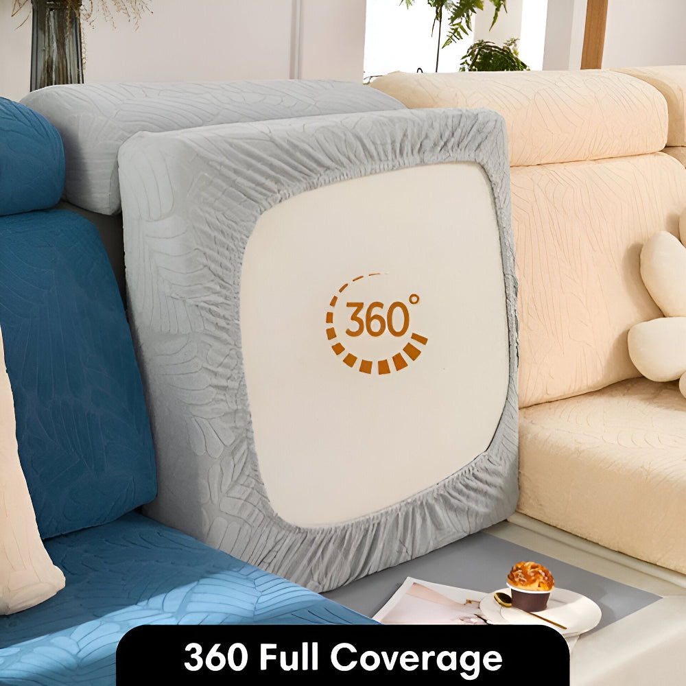 LuxeGuard Sofabezug - 360° Vollschutz-Kissenüberzug