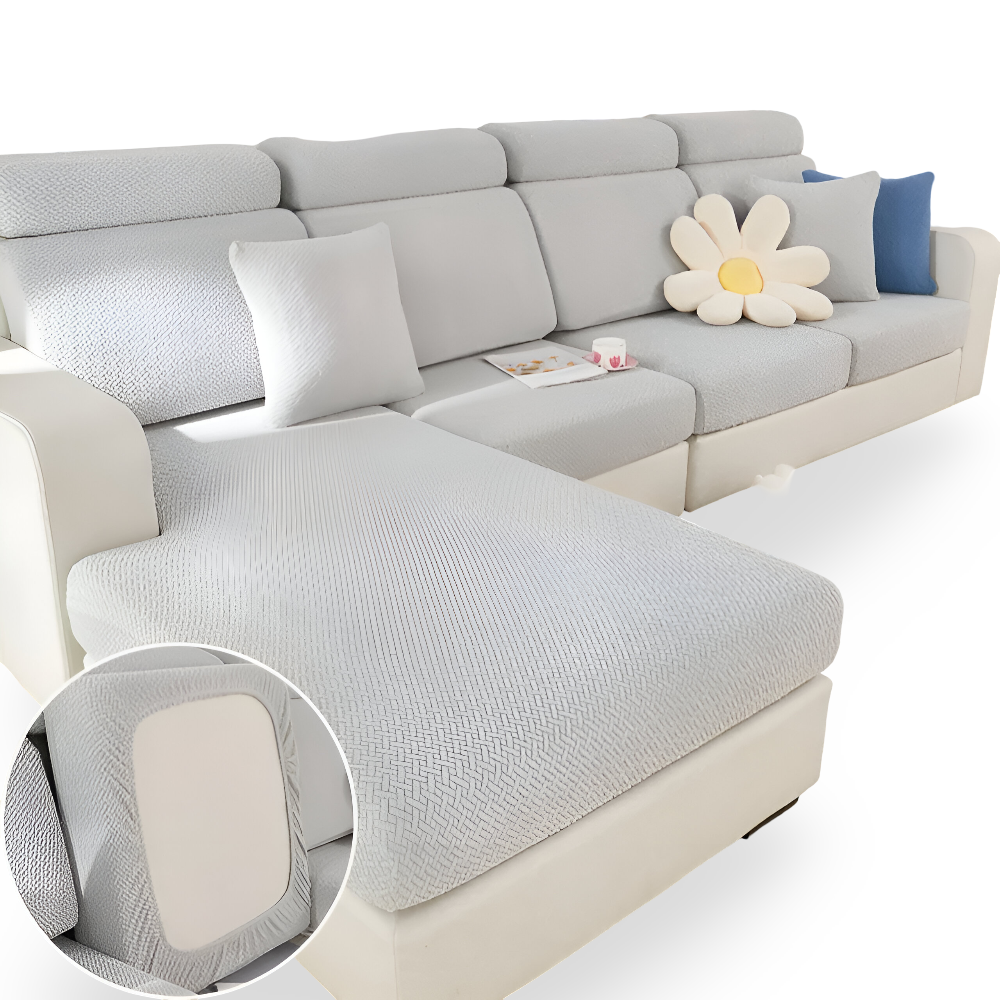 LuxeGuard Sofabezug - 360° Vollschutz-Kissenüberzug