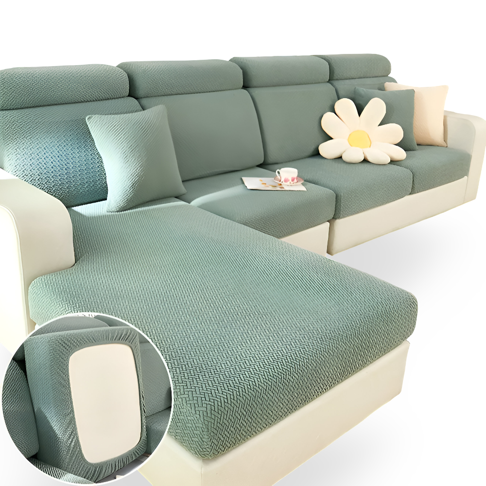 LuxeGuard Sofabezug - 360° Vollschutz-Kissenüberzug