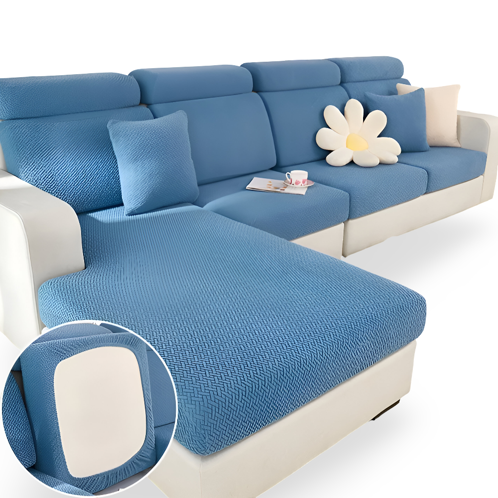 LuxeGuard Sofabezug - 360° Vollschutz-Kissenüberzug