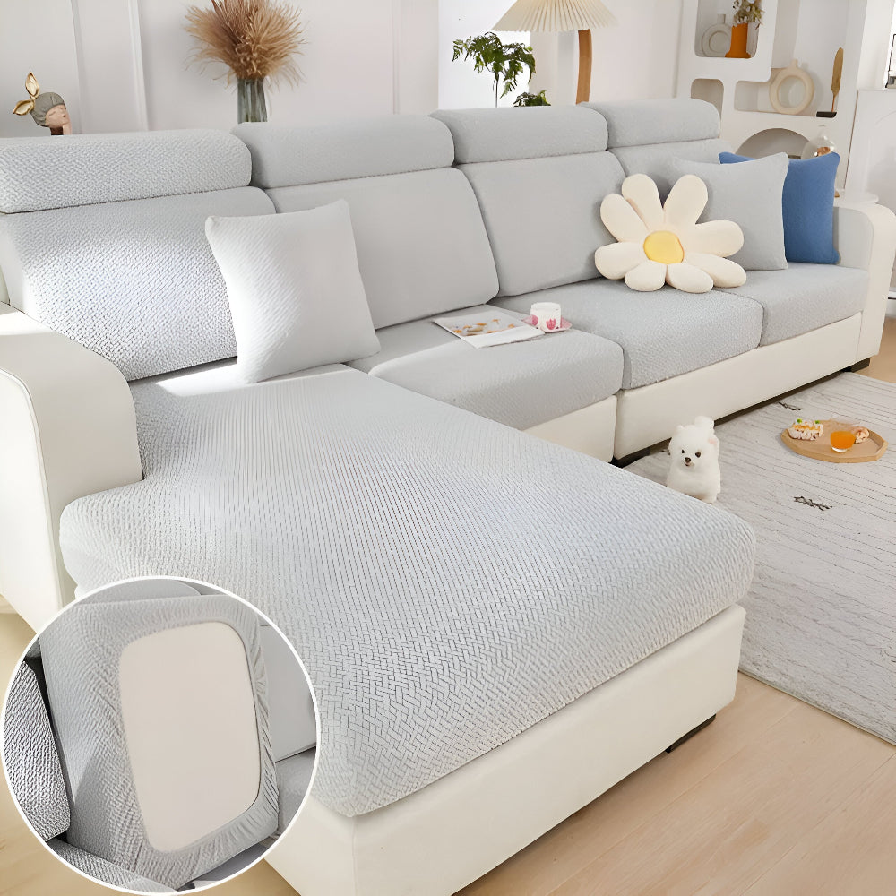 LuxeGuard Sofabezug - 360° Vollschutz-Kissenüberzug