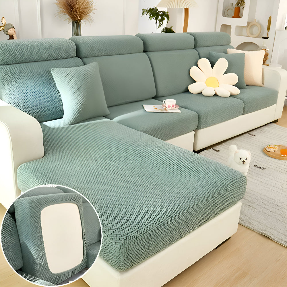 LuxeGuard Sofabezug - 360° Vollschutz-Kissenüberzug
