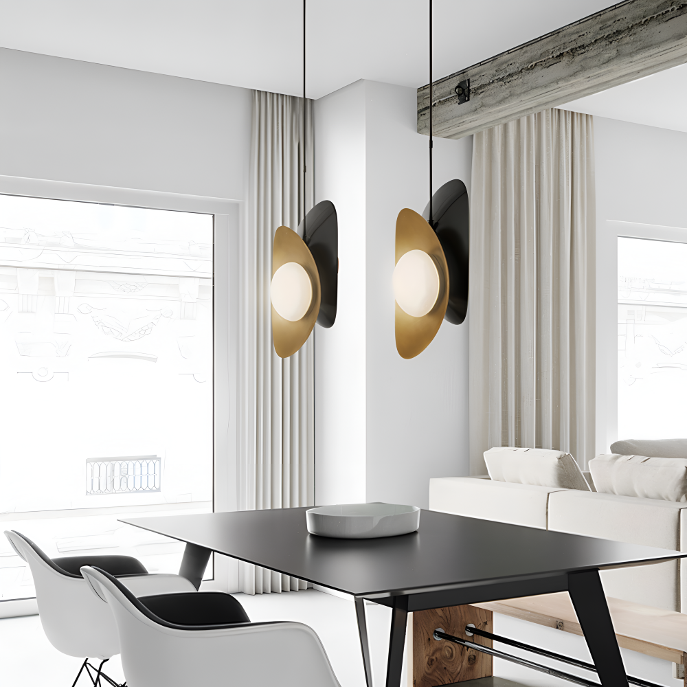 Luxe Pearle Pendelleuchte - Luxuriöse Perlenglaslampe Metall Hängelampe