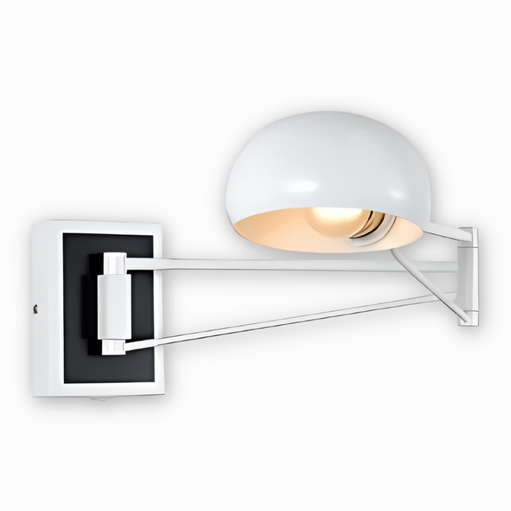 LuxiFlex Wandleuchte - Verstellbare Metallic Langarm Wandlampe - Moderne E27 Macaron Wandleuchten LED