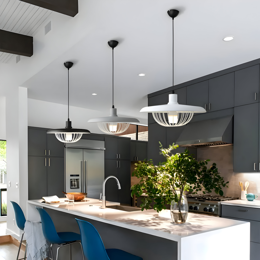 LuxuRail Pendelleuchte - Stylische Retro Moderne Metallkäfig Hängelampe