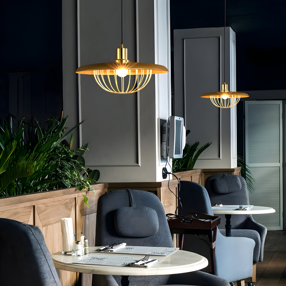 LuxuRail Pendelleuchte - Stylische Retro Moderne Metallkäfig Hängelampe