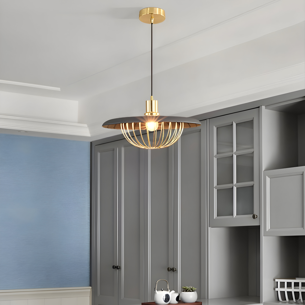 LuxuRail Pendelleuchte - Stylische Retro Moderne Metallkäfig Hängelampe