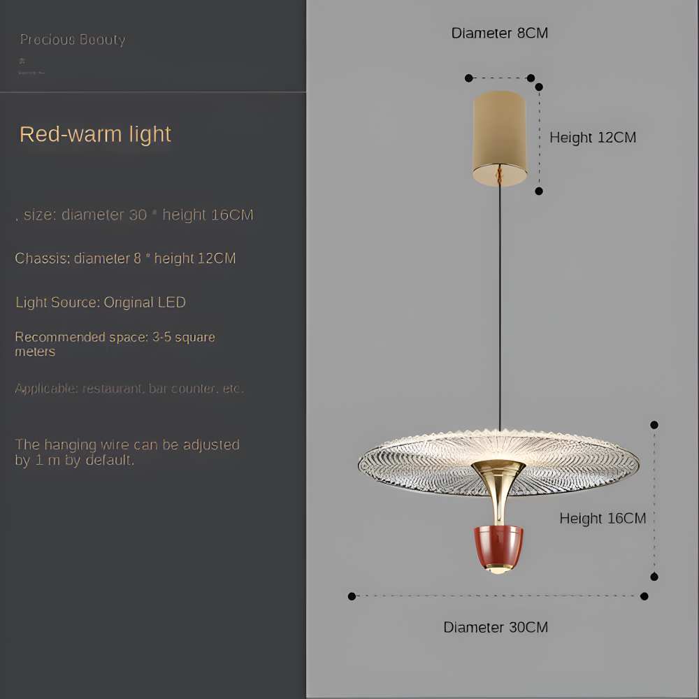 LuxurCryl Pendelleuchte - Elegante Hängelampe aus Acryl