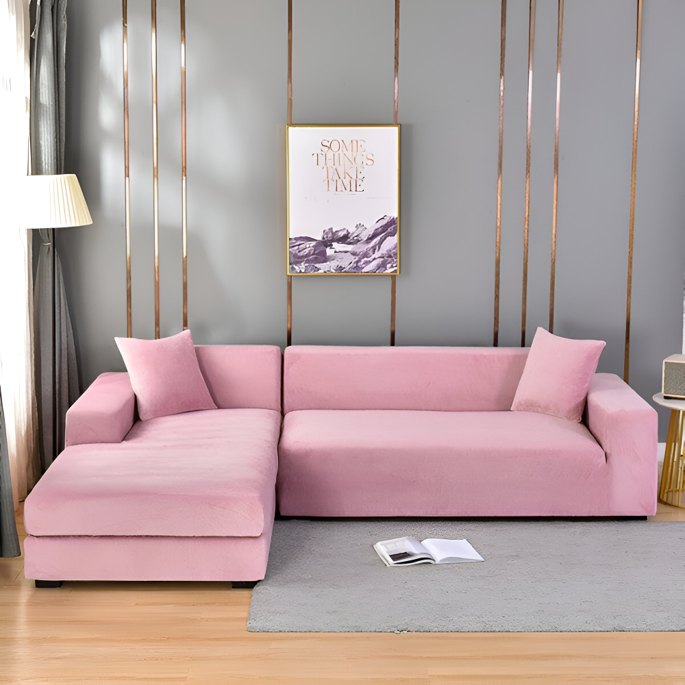 LuxuriFit Sofa Cover - Weicher, Elastischer und Eleganter Bezug für das Sofa
