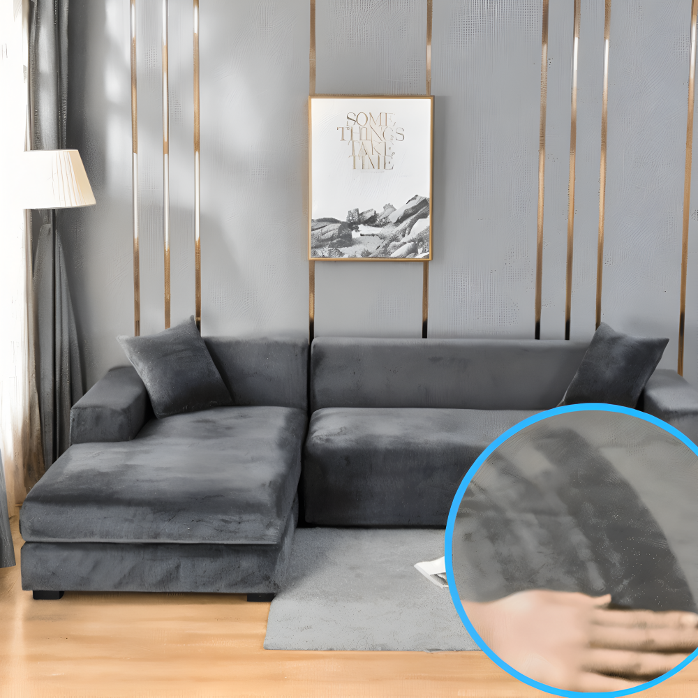 LuxuriFit Sofa Cover - Weicher, Elastischer und Eleganter Bezug für das Sofa