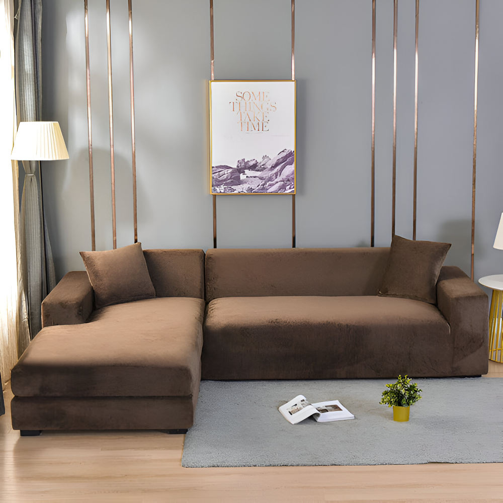 LuxuriFit Sofa Cover - Weicher, Elastischer und Eleganter Bezug für das Sofa