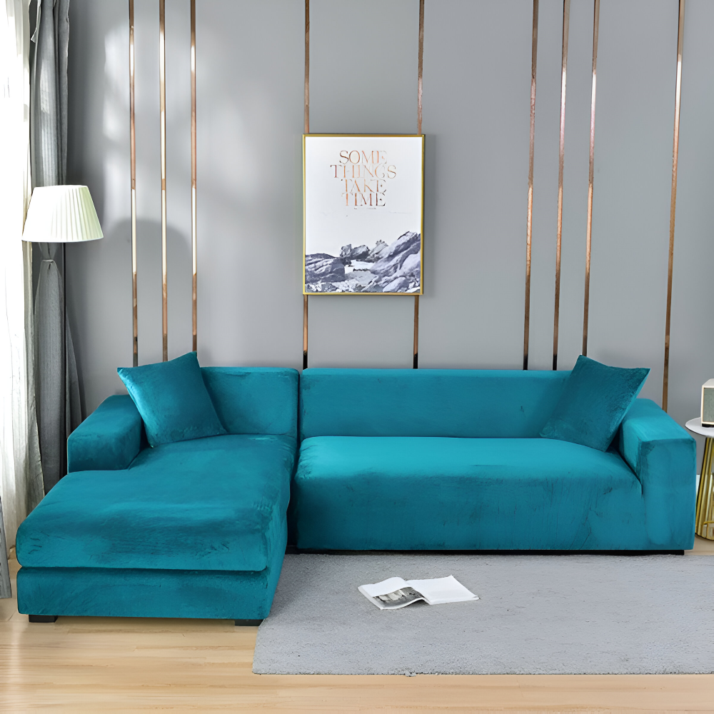 LuxuriFit Sofa Cover - Weicher, Elastischer und Eleganter Bezug für das Sofa