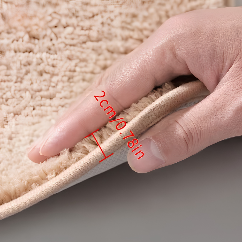 Luxuriöse Mikrofaser Badematte 50x80cm - Weich Rutschfest Schnelltrocknend für Badezimmer