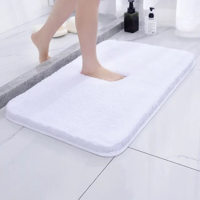 Luxuriöse Mikrofaser Badematte 50x80cm - Weich Rutschfest Schnelltrocknend für Badezimmer 3