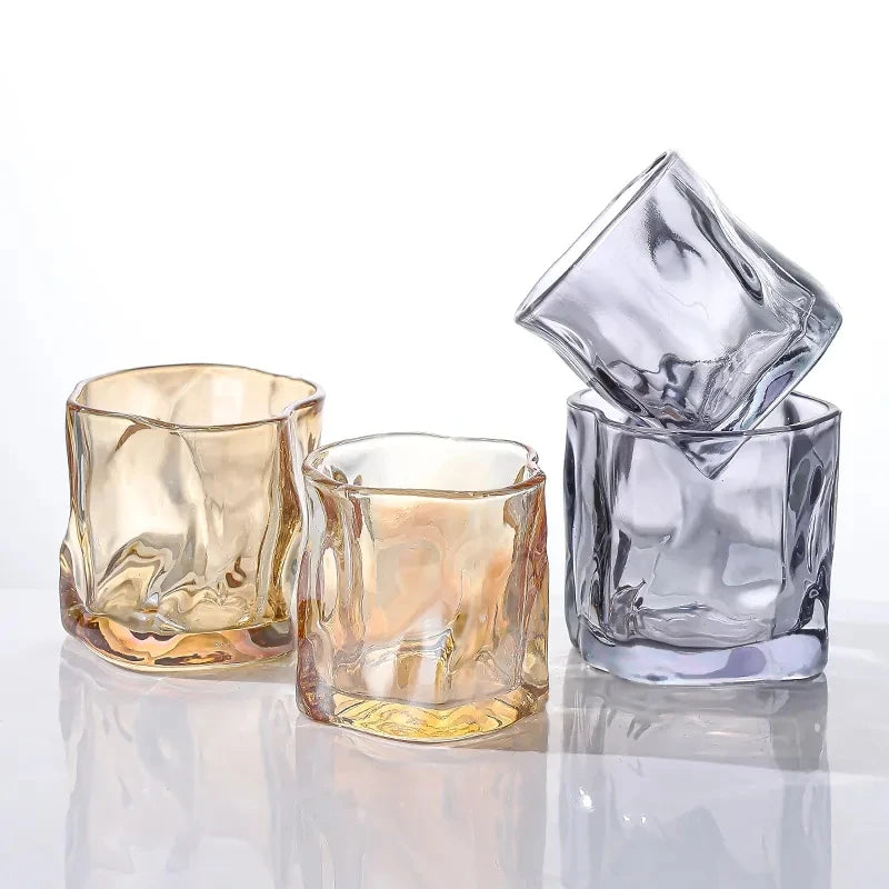 Luxuriöses Handgefertigtes Whiskyglas Set - Gedrehte Gläser für Whisky und Cocktails, 200ml, 4 Stück 3