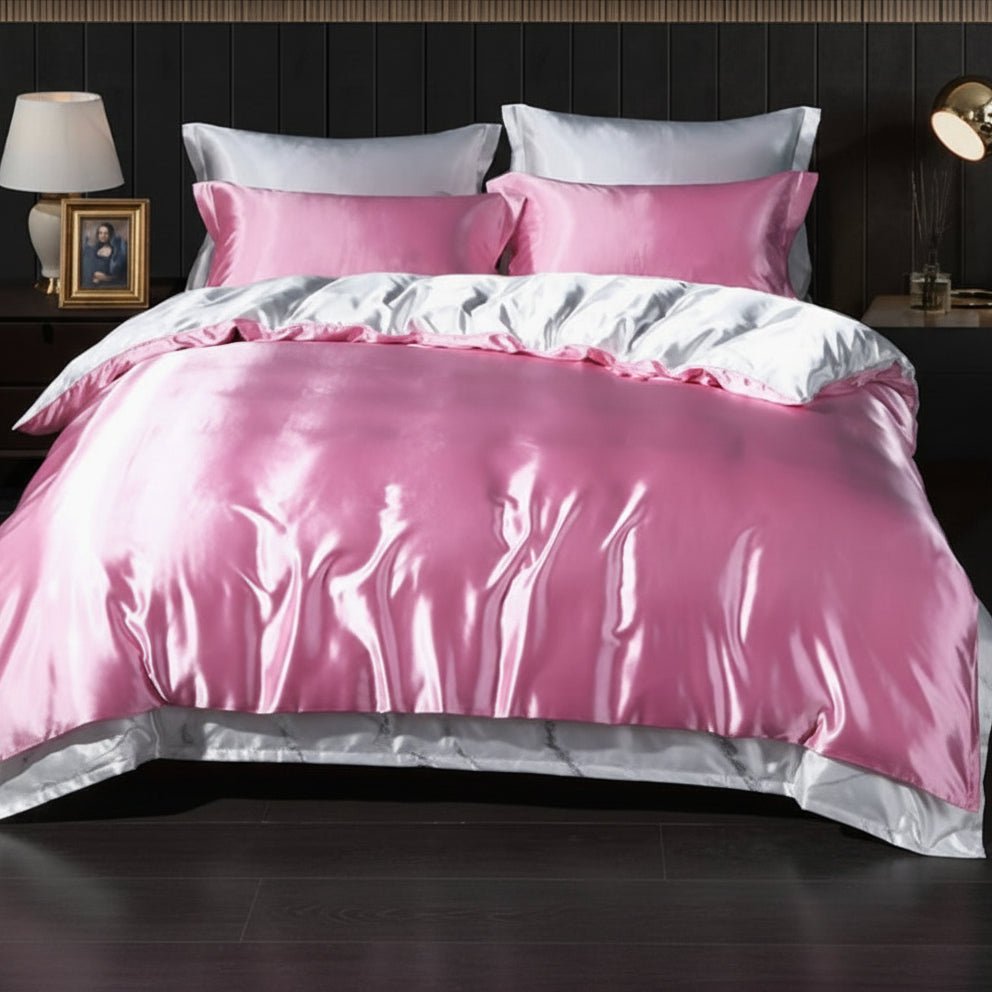 Luxuriöses Seidenbettwäsche-Set - 100% Maulbeerseide Elfenbein 200x220 für Erholsamen Schlaf 12