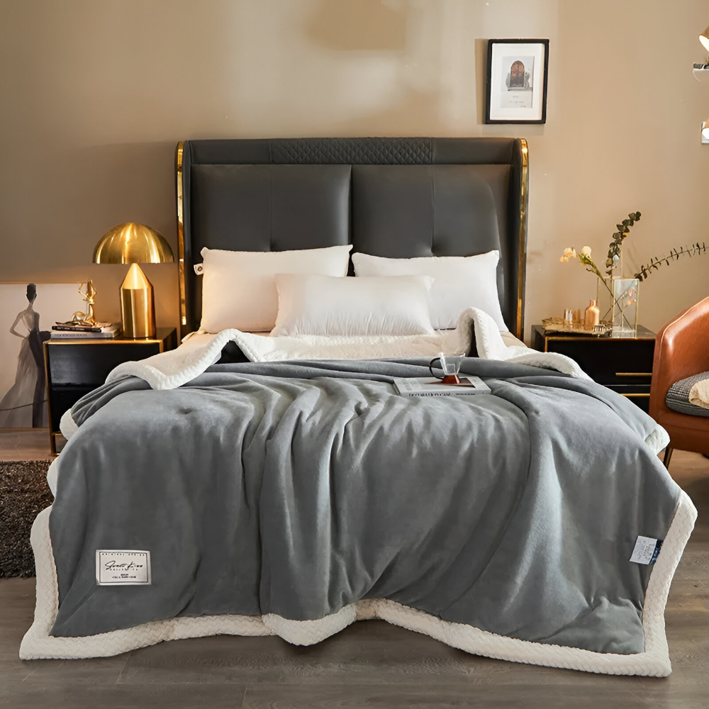 Luxuriöse Dicke Plüsch Fleece Kuscheldecke – Ideale Decke für Komfort und Wärme in jedem Wohnraum