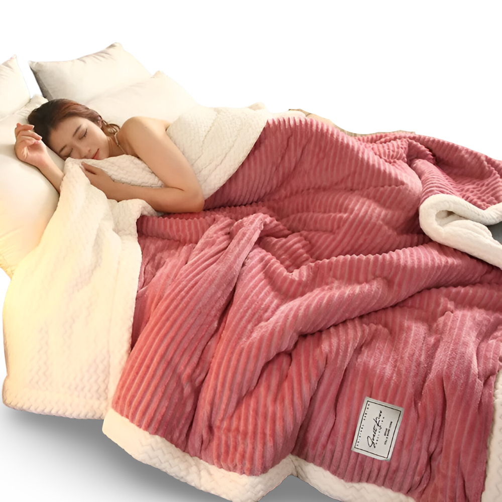 Luxuriöse Dicke Plüsch Fleece Kuscheldecke – Ideale Decke für Komfort und Wärme in jedem Wohnraum
