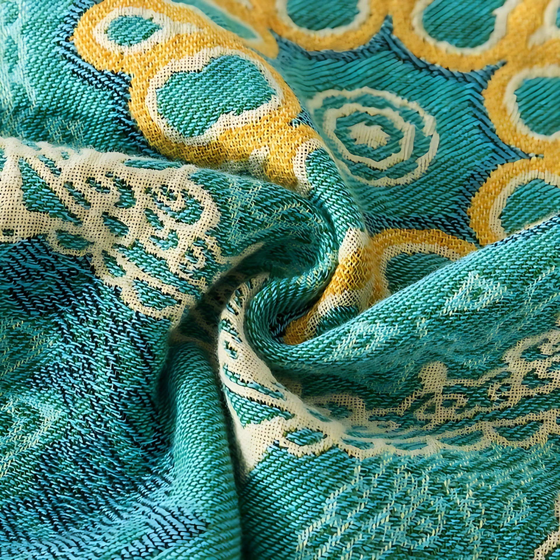 Mara Wolldecke | 100% Baumwolle, Mandala-Design für Sofa und Bett 3
