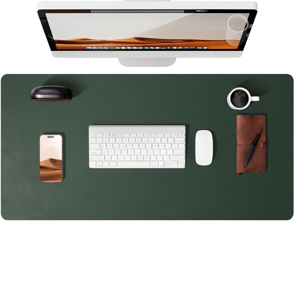 Schreibtischunterlage & Mauspad PU-Leder – Elegante rutschfeste Ledermatte in mehreren Farben für Büro, Homeoffice & Gaming