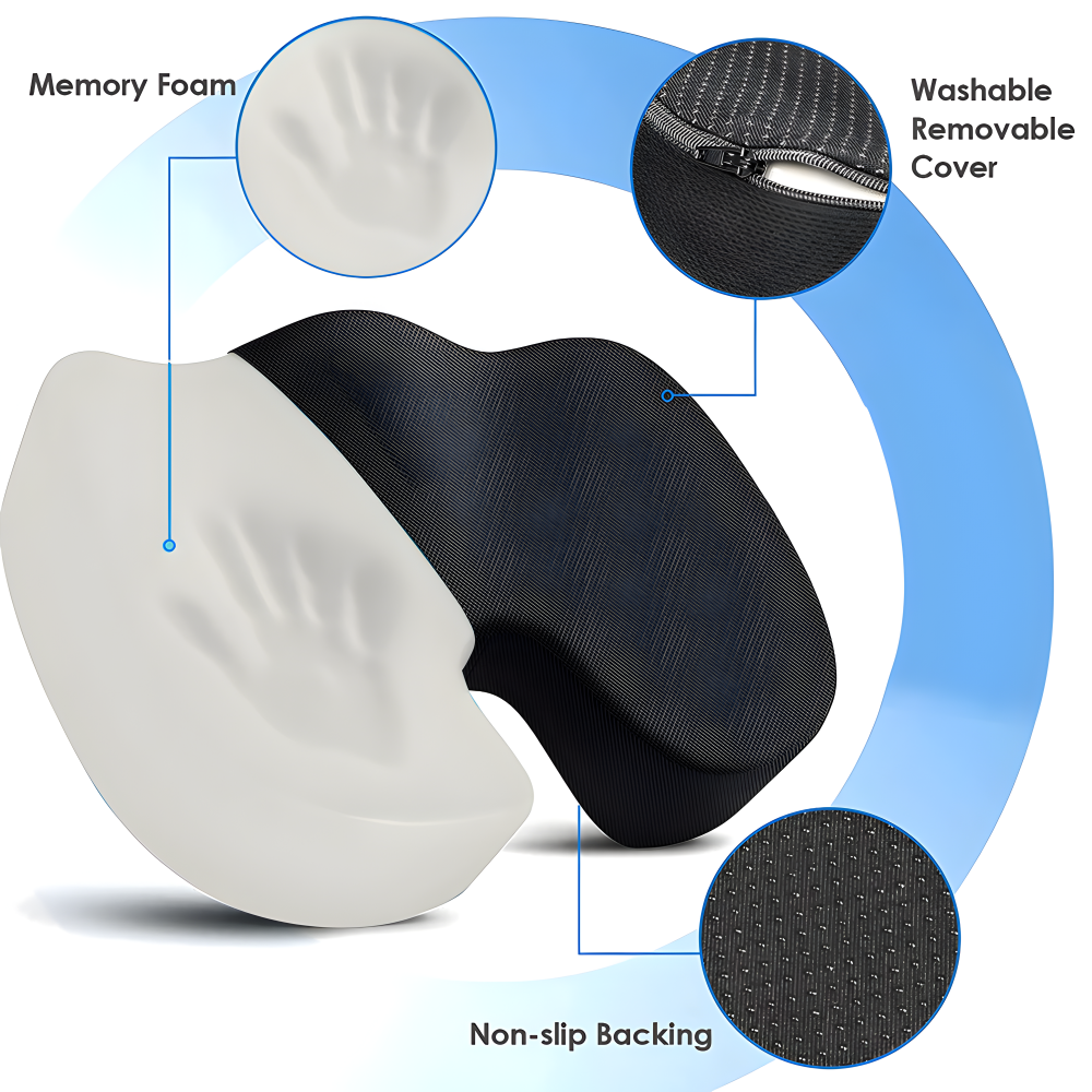 Memory Schaum Ergonomische Sitzkissen - Lindert Hüft- und Rückenschmerzen