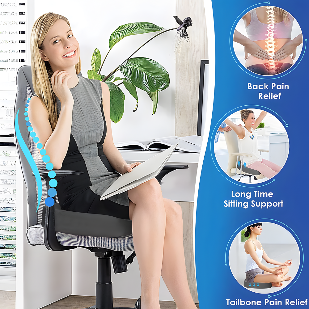 Memory Schaum Ergonomische Sitzkissen - Lindert Hüft- und Rückenschmerzen